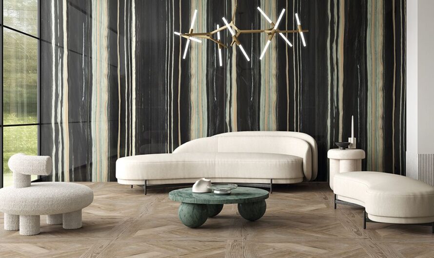 Керамогранит BOSCO BLACK PUL. (6mm) (полированная) 120×260 от TAU Ceramica (Испания)